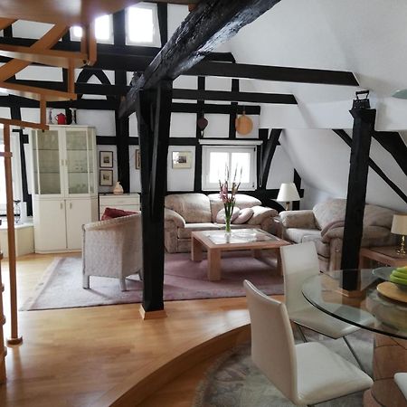 Penthouse Im Historischen Fachwerkhaus Mit Grosser Dachterrasse An Zentralster Lage Boppard Extérieur photo