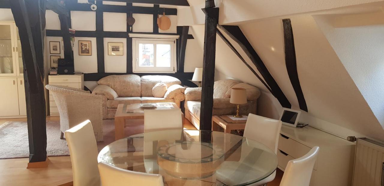 Penthouse Im Historischen Fachwerkhaus Mit Grosser Dachterrasse An Zentralster Lage Boppard Extérieur photo