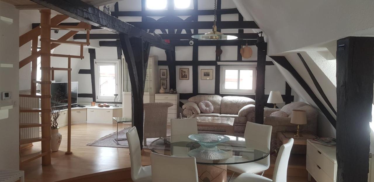 Penthouse Im Historischen Fachwerkhaus Mit Grosser Dachterrasse An Zentralster Lage Boppard Extérieur photo