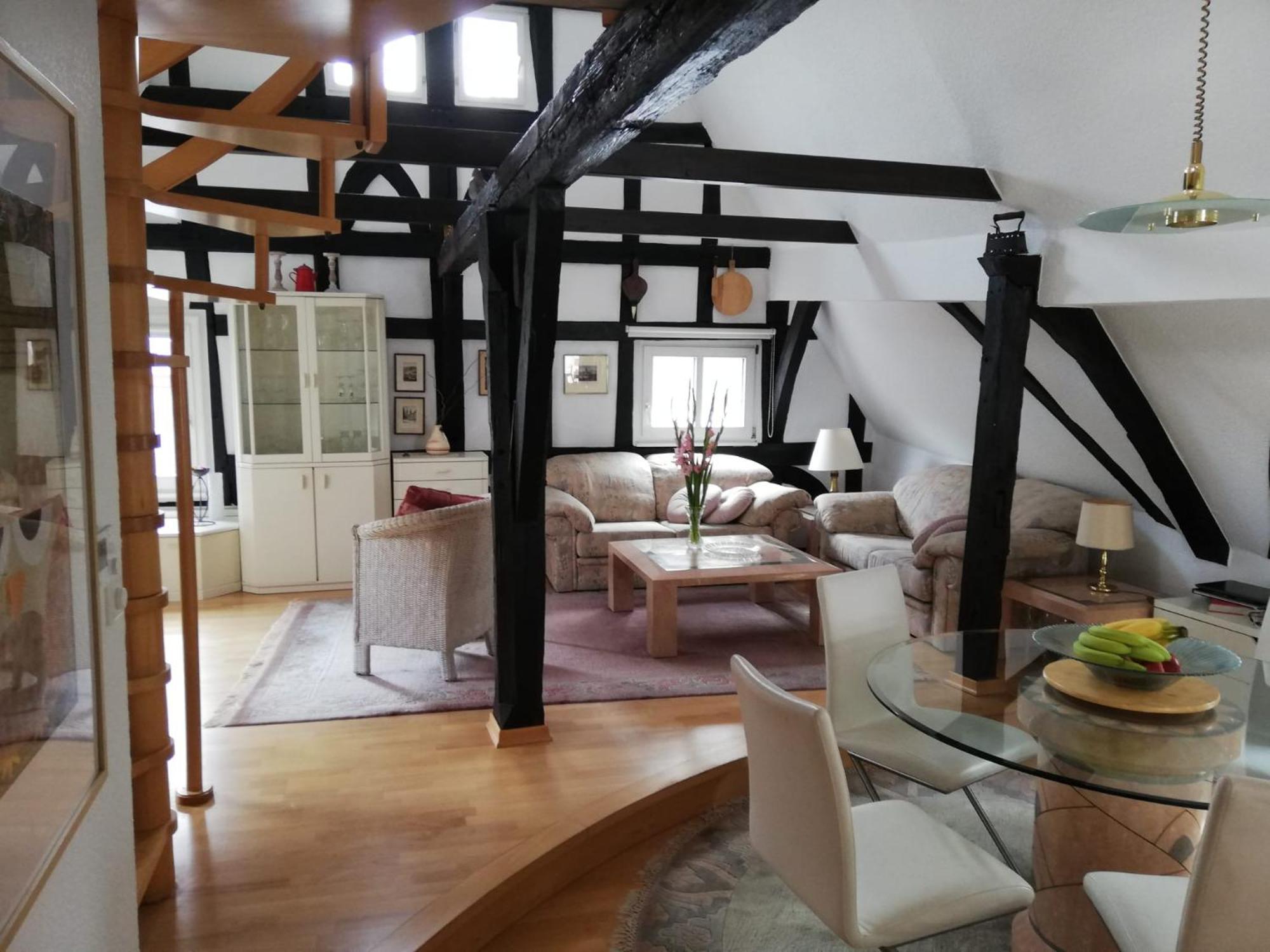 Penthouse Im Historischen Fachwerkhaus Mit Grosser Dachterrasse An Zentralster Lage Boppard Extérieur photo